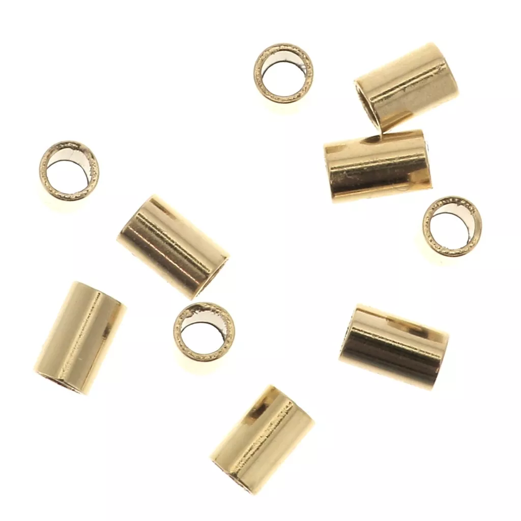 Perles à écraser rondes - 1.5mm - Bronzé - Lot de 100 pièces - NHA