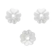 Coupelles fleurs 4 mm en Argent 925 x10
