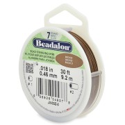 Fil Cablé 7 brins 0.46 mm - Beadalon - Bronze x9,2 m|raw }}