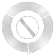 Fil Aluminium plat 5 mm Argenté x10 m