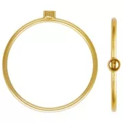 Bague fine serti pour cabochon 1088 2.2 mm - Taille 52 - Gold filled (or laminé) x1