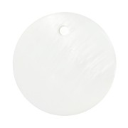 Sequins ronds 15 mm en nacre x10