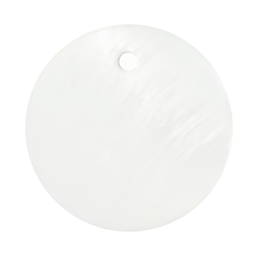 Sequins ronds 15 mm en nacre x10