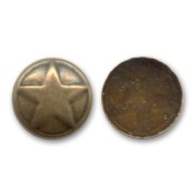 Ronds étoiles métal Hotfix 6 mm bronze x100|raw }}