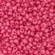 Perles rocailles Preciosa 9/0 2.5 mm - Rose Opaque x20g