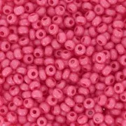 Perles rocailles Preciosa 9/0 2.5 mm - Rose Opaque x20g