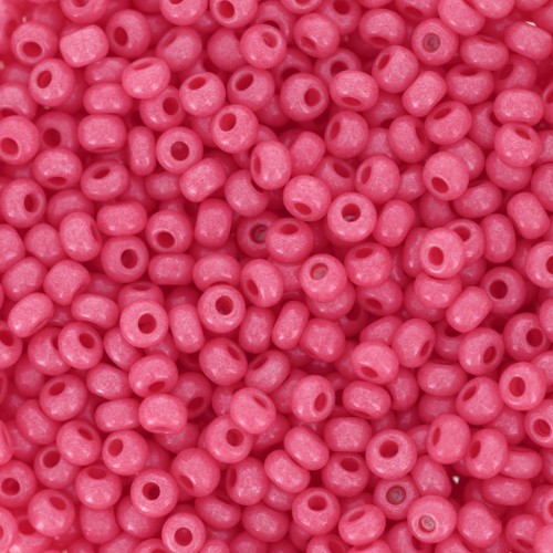 Perles rocailles Preciosa 9/0 2.5 mm - Rose Opaque x20g