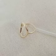 Réducteur de bague transparent 95x5 mm en plastique x1