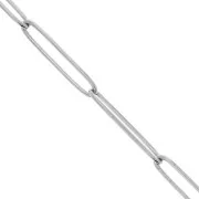 Chaîne maille Rectangle allongé 4 mm en Acier inoxydable 316L x1m