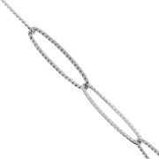 Chaîne maille Rectangle striée 6 mm en Acier inoxydable 304 x1m