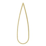 Anneaux de montage et tissage goutte 52x15 mm - Laiton brut x1|raw }}
