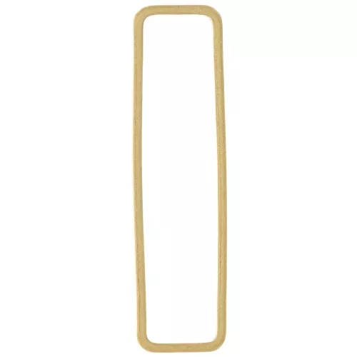 Anneaux de montage et tissage rectangle 38x10 mm - Laiton brut x1