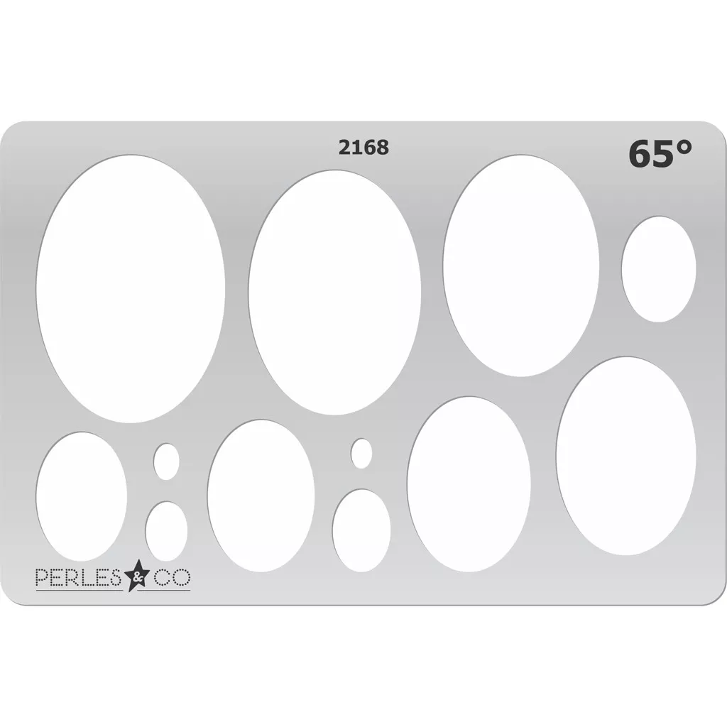 Gabarit rigide pour pâte polymère 152x100 mm motifs Ovales 65° x1 ...