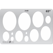 Gabarit rigide pour pâte polymère 152x100 mm motifs Ovales 65° x1|raw }}