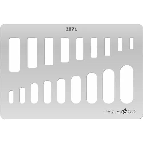 Gabarit rigide pour pâte polymère 152x100 mm motifs Rectangles x1