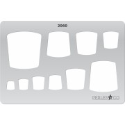 Gabarit rigide pour pâte polymère 152x100 mm motifs Carrés design x1|raw }}