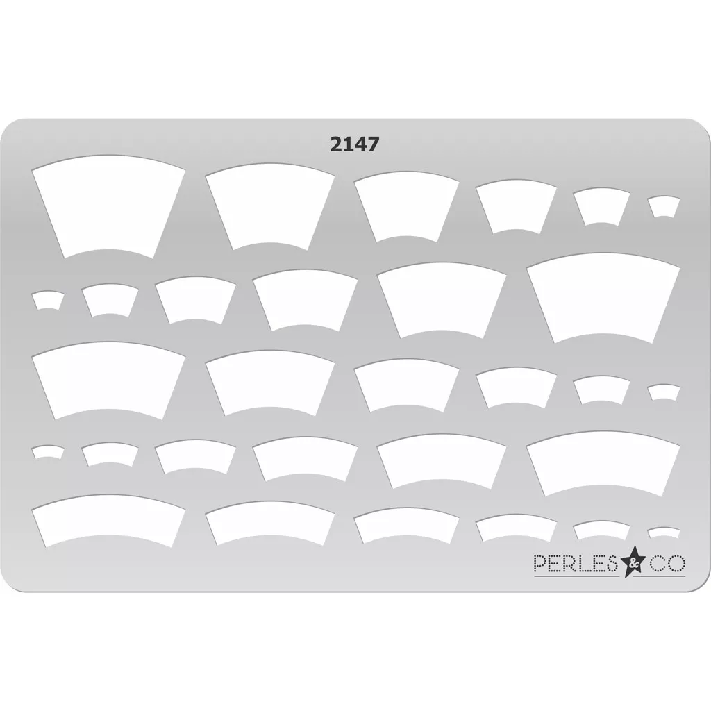 Gabarit rigide pour pâte polymère 152x100 mm motifs Minis arcs x1 ...