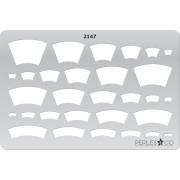 Gabarit rigide pour pâte polymère 152x100 mm motifs Minis arcs x1|raw }}