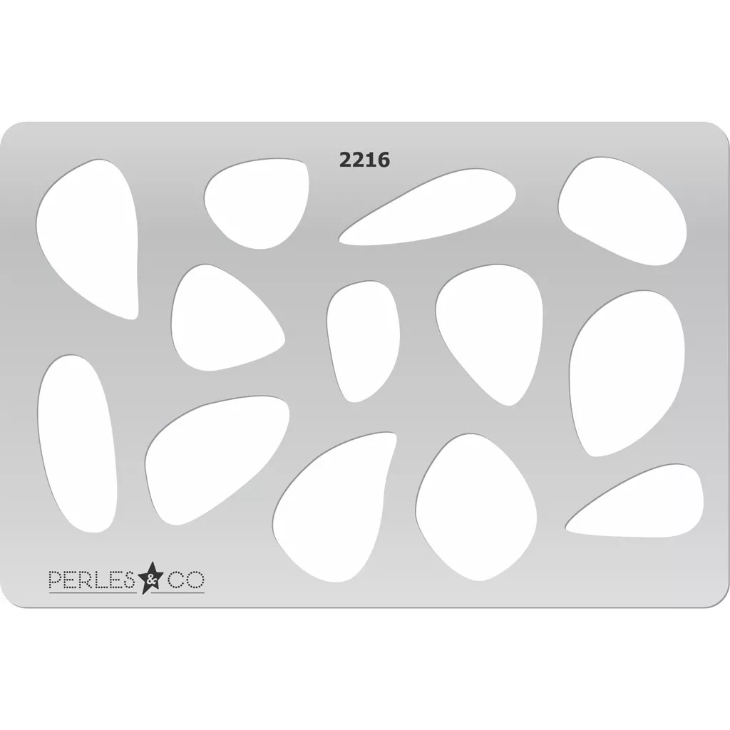 Gabarit rigide pour pâte polymère 152x100mm motifs Gouttes design x1 ...