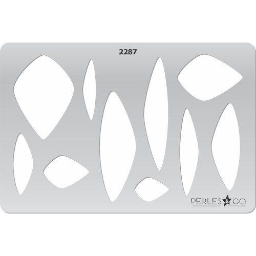 Gabarit rigide pour pâte polymère 152x100mm motifs Géométriques -x1