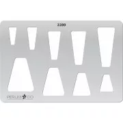 Gabarit rigide pour pâte polymère 152x100mm motifs Trapèzes x1