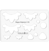 Gabarit rigide pour pâte polymère 152x100 mm Couronnes de fleurs x1|raw }}