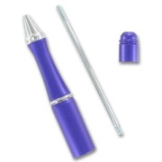 Stylo à décorer en métal Bleu|raw }}