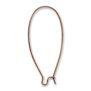 Boucles d'oreilles crochets dormeuses 46 mm cuivré vieilli x2