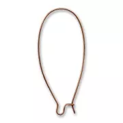 Boucles d'oreilles crochets dormeuses 46 mm cuivré vieilli x2