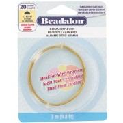 Fil Laiton demi-rond 0.81 mm Laiton anti-ternissement x3m
