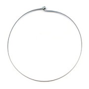 Tour de cou rigide avec fermoir boule 1.2 mm 14 cm en Argent 925