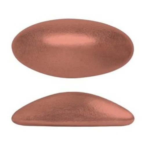 Athos 3D par Puca® cabochon ovale en verre 20x10 mm - Light Copper Mat x1