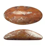 Athos 3D par Puca® cabochon ovale en verre 20x10 mm - Opaque Rose New Picasso x1
