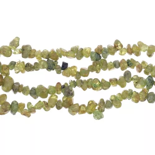 Perles chips 5 - 8 mm en pierre gemme - Peridot x84cm