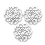 Intercalaires métal  8 mm argenté x10|raw }}