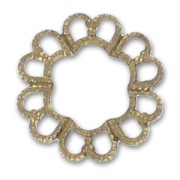 Estampes rondes 14 mm bronze x4|raw }}