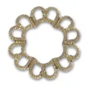 Estampes rondes 14 mm bronze x4