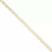 Chaîne maille Fantaisie 3.7 mm - Plaqué Or 3 microns x20cm