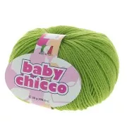 Laine Baby Chicco n°185 - 100% Merinos - Vert Kaki x50g