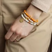 Perles tubes style Heishi en céramique 5x4 mm - Vert turquoise mat x20