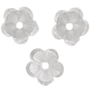 Coupelles fleurs 15 mm Rhodié x4|raw }}