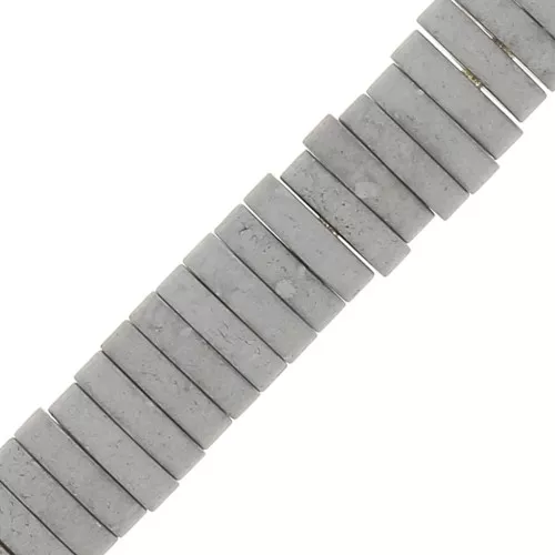 Perles rondelles Heishi - disque plat imitation Hématite 4x1 mm Silver mat x20