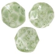 Facettes 6 mm Vert Marbré x25