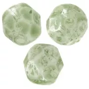 Facettes 6 mm Vert Marbré x25