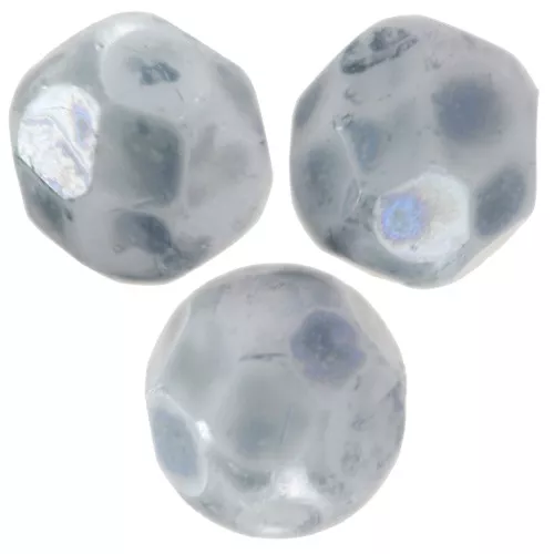 Facettes 6 mm Bleu Marbré x25