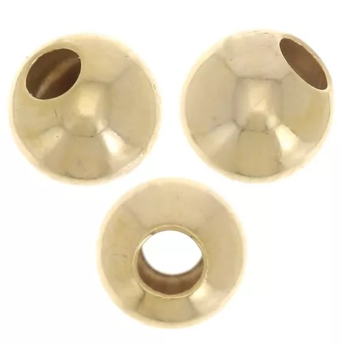 Perles rondes 4 mm en Gold filled (or laminé) x100