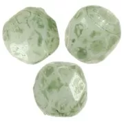 Facettes 3 mm Chalk White Green Marble x50