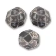 Facettes 3 mm Chalk White Grey Marble x50
