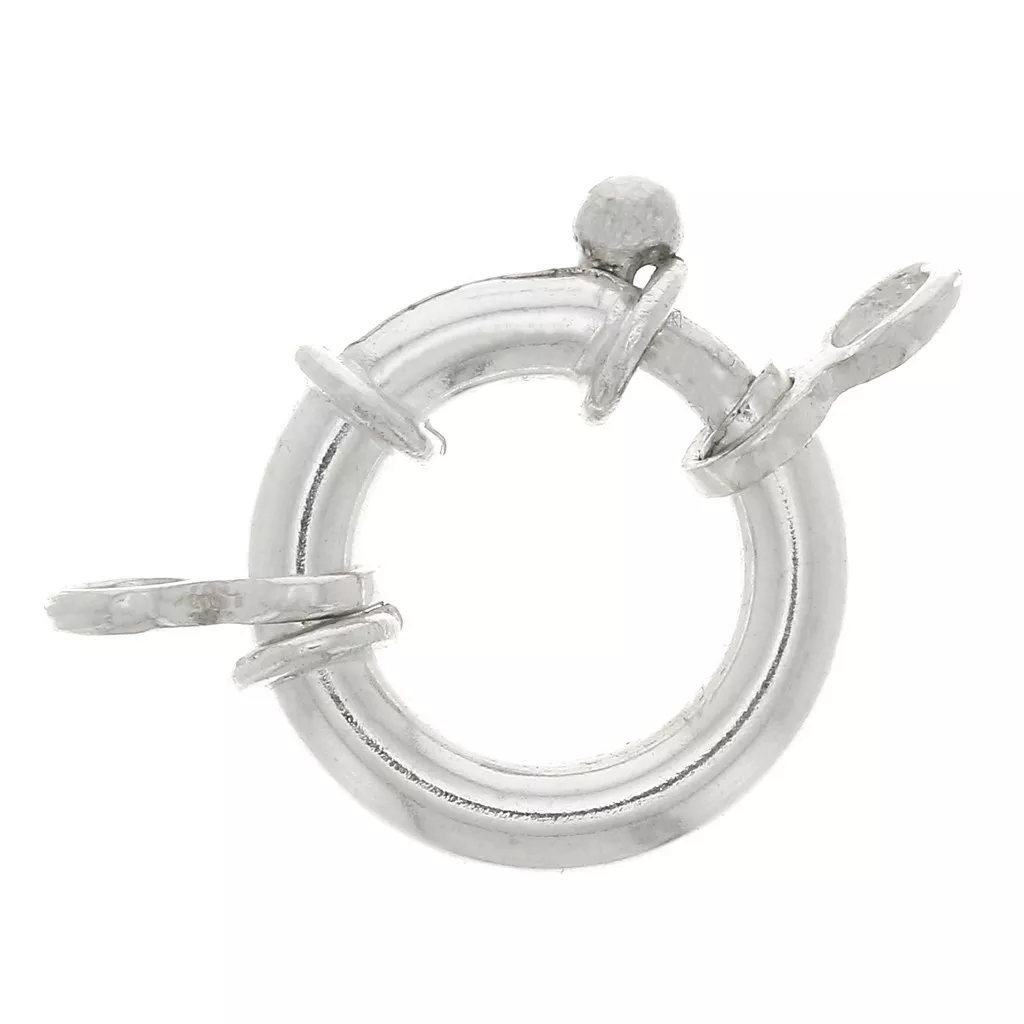 3 Boucles De Collier En Argent Sterling 925 - 9 Mm - Connecteur Pour Pendentifs, Charms - Bijoux DIY