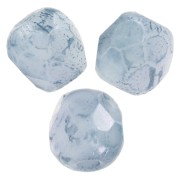 Facettes 3 mm Chalk White Blue Marble x50